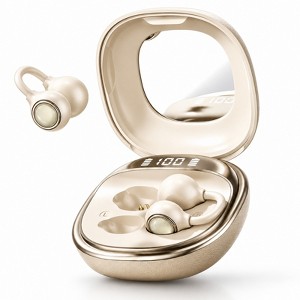 Clip-On Open Ear Wireless Earbuds, Bluetooth 6.0, Mirror Charging Case ...