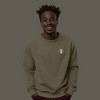 Dalix Mushroom (Glow in the Dark) Embroidered Fleece Sweatshirt Pullover Mens - 2 of 4