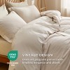 Cotton Duvet Cover Boho Textured Embroidery Jacquard Duvet Cover Set Soft and Breathable Bedding Set for All Seasons - 3 of 4