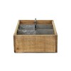 Cheung's Paolo Wood & Metal 6 Slot Caddy - Brown - 4 of 4