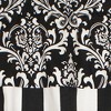 Ozbourne Style Banded 3" Rod Pocket Valance 50" x 16" Black by RLF Home - 4 of 4