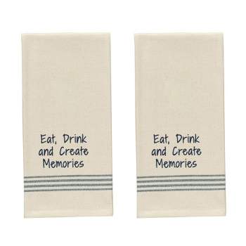 Set of 2 The Beach Is My Happy Place Terry Kitchen Towels by Kay Dee Designs, Size: 2 in