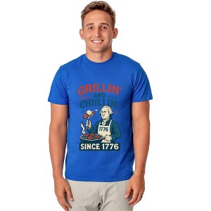 Fourth Of July Men's Grillin' and Chillin' Since 1776 Funny T-Shirt - 1 of 4
