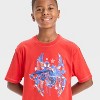 Boys' Miles Moralse Americana Short Sleeve Graphic T-Shirt - Red - 2 of 4