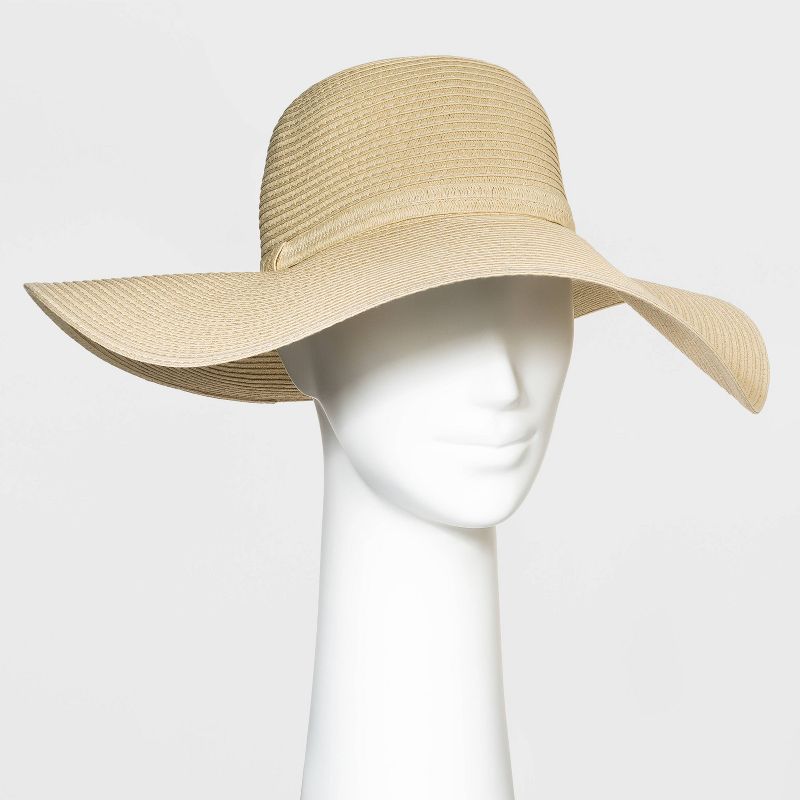 Packable Paper Straw Floppy Hat - Shade & Shore™, 1 of 8