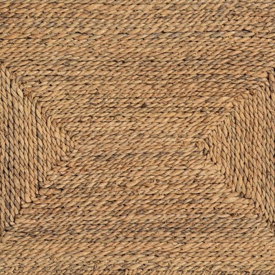 Natural Seagrass and Mahogany Wood Dining Chair