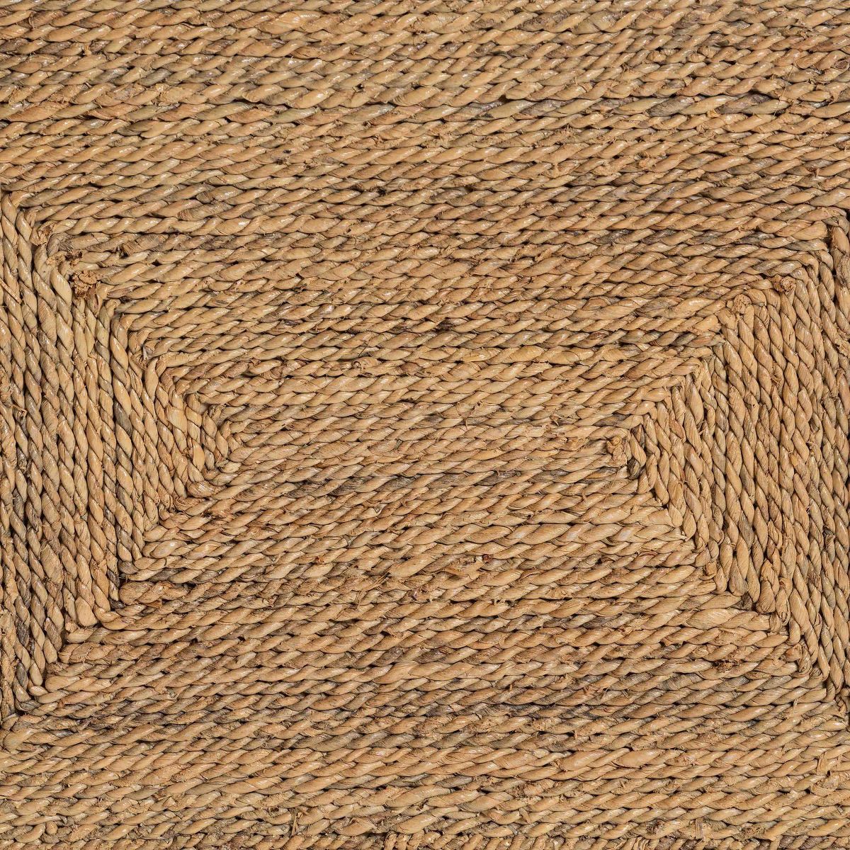 bali & pari Anfield Natural Seagrass and Mahogany Wood Dining Chair Natural: Solid Pattern, No Assembly Required - thumbnail 8