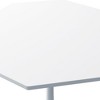 31.50"Modern Octagonal Coffee Table with MDF Table Top or Marble Table Top,Metal Base, for Dining Room - 4 of 4