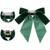 INSPIRE CHIC Women's Velvet Bow Brooch Alloy Rhinestone Pin Bow Tie 1 Pcs - 3 of 4