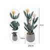 36 Inch Tall Artificial Cactus, Tall Fake Big Cactus Potted Faux Cacti Plants in Pot Lifelike Potted for Balcony Living Room Kitchen Office Patio - 3 of 4