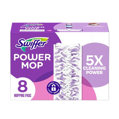 Swiffer Power Mop Multi-Surface Mopping Pad Refills for Floor Cleaning - 8ct