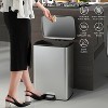 Innovaze 13 Gallon / 50 Liter Stainless Steel Step-On Trash Can, Rectangular Shape, Sliver Finish, Ideal for Home or Office - 3 of 4