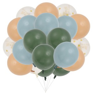Unique Bargains Latex Party Balloons with Ribbon 10 inch 20 Pcs - 1 of 4