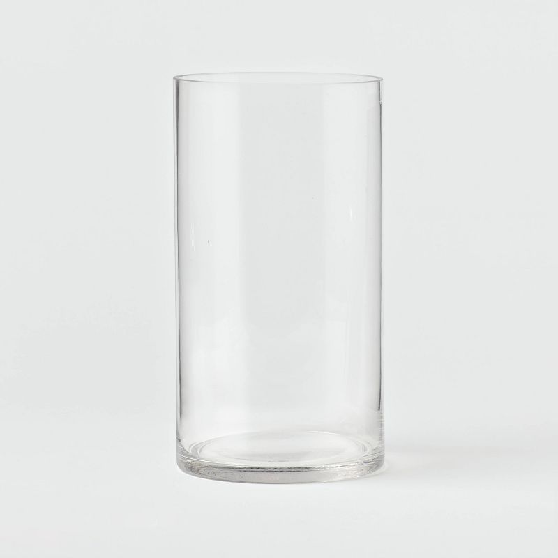 Clear Hurricane 3&#34; x 8&#34; Pillar Candle Holder - Room Essentials&#8482;, 1 of 5