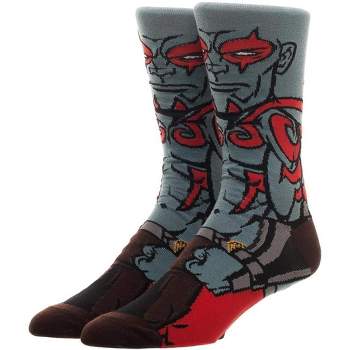 Marvel Guardians of the Galaxy Drax the Destroyer Character 360 Crew Socks Multicoloured