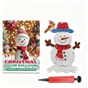 AEELLEEA Christmas Balloons Balloon Standing Santa Claus Reindeer Christmas Tree Event Atmosphere Decoration - 1 of 4