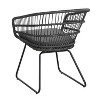 Sapphtopaz Patio Dining Chairs Set of 2 Rattan Patio Chairs with 2 Cushions for Patio, Outside, Living Room - 4 of 4