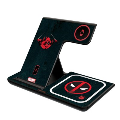 Keyscaper Marvel Deadpool Badge 15-Watt 3 in 1 Charging Station