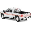 2022 GMC Sierra 3500 HD Truck "Indiana Cardinals" Silver Metallic with Red and Figure 1/64 Diecast Model Car by Greenligh - 3 of 4