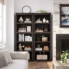 Tier Bookcase, Farmhouse Book Shelf with Storage Open Display Bookshelves - 3 of 4