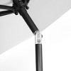 WestinTrends 9 Ft Outdoor Patio Solar LED Market Umbrella with Bronze Round Base - 4 of 4