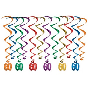 Beistle Assorted  Whirls, Choose the size and style to match your event. - 1 of 2