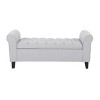 NicBex Modern 50" Storage Bench Wood Accent Stool with Button Tufted and Armrests for Bedroom and Living Room - 3 of 4