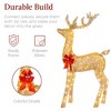 Best Choice Products 6.5ft 3-Piece Lighted Christmas Deer Set Outdoor Yard Decoration with 385 LED Lights, Stakes - 4 of 4