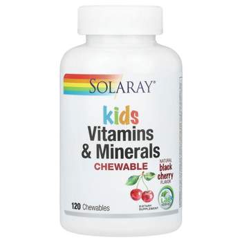Solaray Kids Vitamins & Minerals Chewable, Natural Black Cherry, 120 Chewables