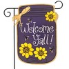 Welcome Y'all Jar Burlap Spring Garden Flag Flowers 18" x 12.5" Briarwood Lane - 2 of 4