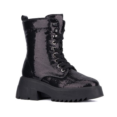 Fashion To Figure Women's Odessa Sequin Boot - Wide Width