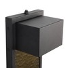 LamQee Modern LED Outdoor Wall Lights Sconces Dusk to Dawn Outdoor Light Fixture, Black Exterior Lighting Fixture with Amber Water Glass - 4 of 4