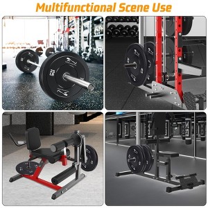 Weight Plates Set, 2-Inch Universal Fit, Bumper Plates With Steel Insert for Strength Training, Rubber Weight Plates for Barbell Home Gym - 1 of 4