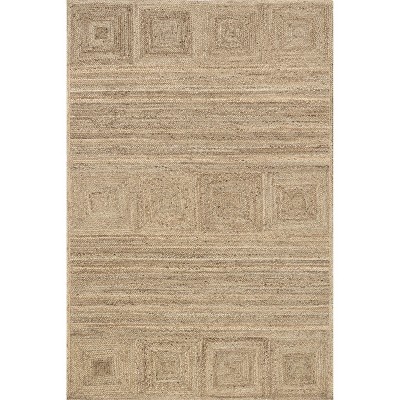 Nuloom Natural Boxwood Jute Area Rug