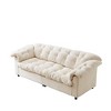 Zeus & Ruta 94.8" Modern Chenille Cloud Sofa with Deep Seat for for Living Room, Bedroom, Office - 2 of 4