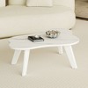 NicBex Cream White Coffee Table with Cloud Shape,Funky Minimalist Tea Table,Center Table for Living Room - 2 of 4