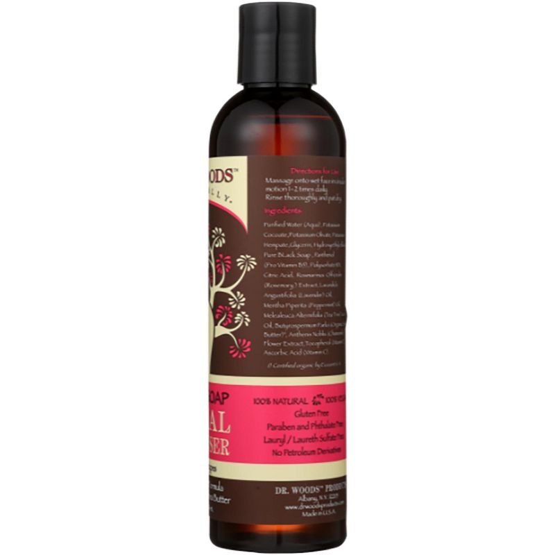Dr. Woods Face Cleansers Black Soap Facial Cleanser with Fair Trade Shea Butter 8 fl oz, 2 of 3