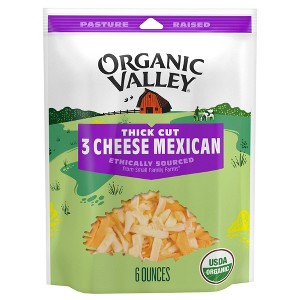 Organic Valley 3 Cheese Mexican Thick Shredded Cheese - 6oz - 1 of 4