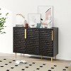 Bella Depot 47.64''W 3 Door Storage Cabinet Buffeet Sideboard with Adjustable Shelves - 3 of 4
