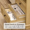 Brafabhome Mid-Century Wood Nightstands with 2 Drawers, Modern Bedside Table with Hidden Drawer and Storage Shelf for Bedroom Living Room - 4 of 4