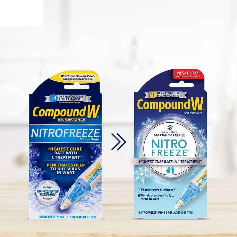 Compound W NitroFreeze Wart Remover with Non-Prescription Nitrous Oxide - 6 Applications, 3 of 8