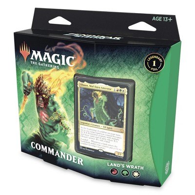 MAGIC THE GATHERING Magic: The Gathering Zendikar Rising Commander Deck – Land's Wrath | 100 Card Ready-to-Play Deck | 1 Foil Commander |