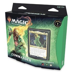 MAGIC THE GATHERING Magic: The Gathering Zendikar Rising Commander Deck – Land's Wrath | 100 Card Ready-to-Play Deck | 1 Foil Commander | - 1 of 1
