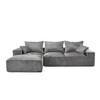 NicBex Couches for Living Room 108.27" L-shaped Sectional Sofa Chenille Upholstered 3-seater Sofa Couch with Throw Pillows - 3 of 4
