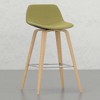 NicBex Set of 2 Bar Stools for Kitchen Island,Modern Counter Bar Stools with Wood Frame,Bar Chairs for Dining Rooms,Kitchens Islands - 3 of 4