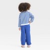 Toddler Girls' "Happy Heart" French Terry Valentine's Day Striped Top and Bottom Set - Cat & Jack™ Pink/Cream - 2 of 4