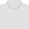Black Bow Jewelry 2.4mm 14k Yellow Gold Hollow Anchor Chain Necklace - 2 of 4