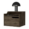 PAGED Wall Mounted Nightstand Modern Wooden Bedside Table with Storage Drawer and Open Shelf, Night Stand for Bedroom, Living Room - 4 of 4