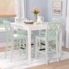 Powell 5pc Shelby Square Counter Height Dining Set Mint - 2 of 4
