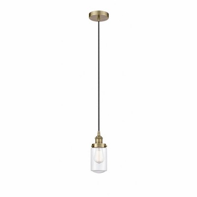 Dover - 1 Light Mini Pendant In Traditional Style-10.25 Inches Tall and 4.5 Inches Wide